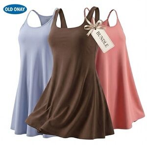 Lot of 3 Old Navy Active Exercise Dresses - All Same Size 2X - Built-in Bra
